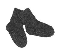 BABYGO GoBabyGo - Calzini antiscivolo per bambini attivi, in cotone di bambù, 6-12 m, 17-19 cm, colore: grigio scuro, 20000 milligrams, 1 unità