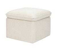 Babyletto Cali - Pouf contenitore in avorio boucle, certificato Greenguard Gold