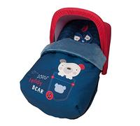 Babyline 3000589R - Sacco portabebè in pile, completo universale + cappottina in regalo, unisex