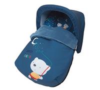 Babyline 3000604R - Sacco portabebè in pile completo universale + cappuccio in regalo. Unisex