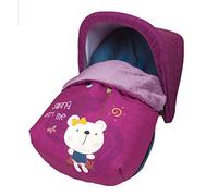 Babyline 3000605r - Sacco portabebè in pile, completo universale + cappottina in regalo, unisex