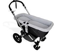 Babyline Copri navicella mussola 100% cotone + copriletto + cuscino mussola 100% accessori set 3 pezzi. Prodotto in Spagna. Ipoallergenico, traspirante, ipermorbido (grigio pietra)
