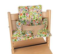 Babyline Fodera per cuscino per seggiolone Stokke. Compatibile con Stokke, Stokke Tripp Trapp, Trip Trap Stokke, Stokke Seggiolone Evolutivo e Stokke Seggiolone (Love Verde)