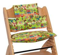 Babyline Fodera per cuscino per seggiolone Stokke. Compatibile con Stokke, Stokke Tripp Trapp, Trip Trap Stokke, Stokke Seggiolone Evolutivo e Stokke Seggiolone (Hippie Verde)