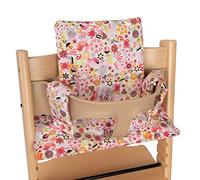 Babyline Fodera per cuscino per seggiolone Stokke. Compatibile con Stokke, Stokke Tripp Trapp, Trip Trap Stokke, Stokke Trona Evolutiva e Stokke Seggiolone (Love Rosa)