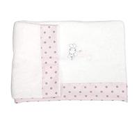 Babyline Lovely - Set di lenzuola in corallina per culla, misure 60 x 120