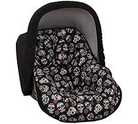 babyline Lovely Skull - materassino gruppo 0, Unisex, colore: Nero