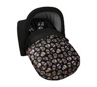 babyline Lovely Skull - sacco gruppo 0, Unisex, colore: Nero