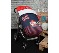 Babyline pirata - Sacco per passeggino, colore: rosso