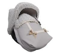 Babyline - Sacco Gruppo 0 Universale Con Cappuccio E Copre Imbracatura Babyline Leather In Grigio