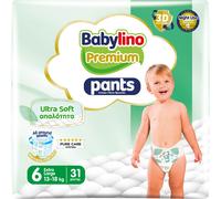 Babylino Premium Pants, Pannolini a mutandina Taglia 6 ULTRA SOFT, XL