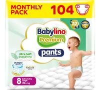 Babylino Premium Pants, Pannolini a mutandina Taglia 8 ULTRA SOFT, Ext
