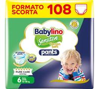 Babylino Sensitive Cotton Soft Pannolini Mutandina Taglia 6, Pants XL