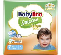 Babylino Sensitive Cotton Soft, Pannolini Taglia 7, Extra Large Plus (