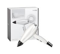BaByliss Asciugacapelli Made In Italy con Motore professionale AC da 2000W, Phon Capelli,asciugatura ultra-rapida, funzione ionica, leggero, 3 temperature, 2 velocità, concentratore, bianco, 6704WE