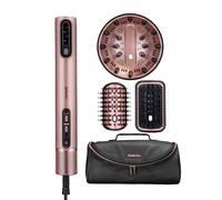 BaByliss Air Wand, Asciugacapelli, Piastra Lisciante, Styler e diffusore | Spazzola ad aria per capelli bagnati e asciutti, senza danni da calore, ultraleggera, ionica, 3 accessori, Rosa, AS6556E