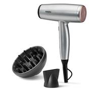 BaByliss Cosmos Phon Capelli Leggero - NUOVO 2025, Diffusore per Asciugacapelli, Potente ed Elegante da 2100W, Ionico Anti-Crespo, 3 Impostazioni di Calore e 2 di Velocità, Argento, D580DE