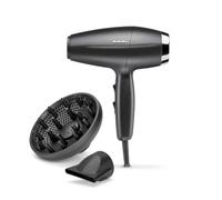 BaByliss Digital Dry Pro Asciugacapelli, 2000W Professional Phon, 6155DE | Motore digitale di fabbricazione italiana, flusso d'aria ad a 157 km/h, asciugacapelli leggero con diffusore, anti-crespi