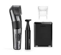 BaByliss MEN E978E Tagliacapelli con Lame in Titanio al Carbonio, a Rete/Ricaricabile, Mini Trimmer di Precisione Incluso, 26 Altezze di Taglio da 0.5 mm a 25 mm, Lame Lavabili, Custodia Rigida