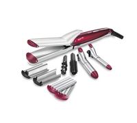 BaByliss MS22E StyleMix, Multi Styler Piastra con Accessori Intercambiabili: Ferri arricciacapelli, Piasta frisè, Piastra Deep Waves, Rivestimento in ceramica, Rosso
