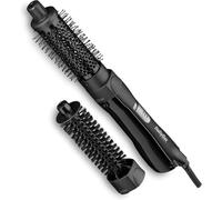 BaByliss Shape & Smooth, Spazzola ad aria calda, 2 accessori intercambiabili, spazzola da 20mm e spazzola da 30mm, funzione aria fredda per fissare la piega, nero, AS82E