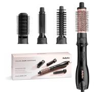 BaByliss Smooth Finish 1200 - Spazzola ad Aria Calda 4-in-1 per Asciugare, Lisci