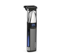 BaByliss Super X-Metal - Regolabarba e barba ultra preciso, 24 impostazioni di lunghezza, senza fili e impermeabile, regalo per uomo, argento