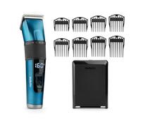 BaByliss - Tagliacapelli digitale in acciaio giapponese, senza fili al litio, 45 lunghezze di taglio, schermo a LED, blu