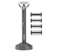 BaByliss X-Blade, Rasoio regolabarba, Novità 2025, lame di precisione ultra-affilate, testina flessibile a 50°, 4 guide 1-5 mm, Batteria agli ioni di litio, 100& Waterproof, OT996E