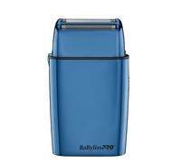 BaBylissPRO FoilFX - Rasoio a doppia lamina in metallo, senza fili, colore: Blu