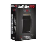 BaByliss PRO FXFS2B BLACKFX Metal Collection, rasoio senza fili in metallo a doppia lamina, nero