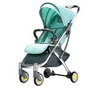 Babyller Leggero Leggero Piccolo i Bambini Pieghevoli Semplici Possono Sedersi Carrello Portatile Portatile per Baby Carrello/Grigio, Generic, Verde
