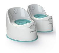 BABYLON Vasino per bambini con coperchio Giant anti scivolo Vasino per bambini wc, colore: Bianco set 2 pezzi