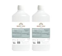 BABYLOU CARE | Siero Fisiologico bottiglia | NaCl 0,9% | Lavaggio delle fosse nasali | Igiene del naso | Per irragazione esterna | Made in France | 2 x 1 litro