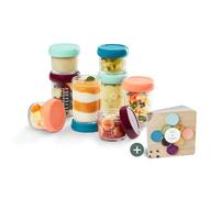 Babymoov Babybols in vetro multiset 4x 100ml+ 4x 220ml+ ricettario