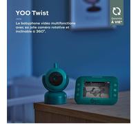 Babymoov Babyphone Video Yoo Master - Camera motorizzata con vista a 360 ° - Tecnologia del sonno - Visione notturna