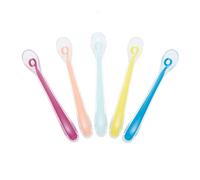 Babymoov A102407 Set di 5 cucchiai in silicone