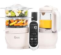 Babymoov Nutribaby + Robot Cuocipappa Omogeneizzatore 6 in 1 MINERAL BEIGE