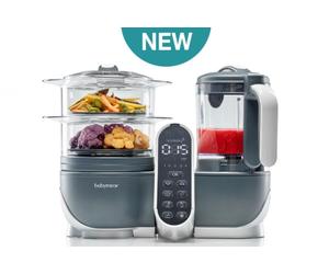 Babymoov Nutribaby + Robot Cuocipappa Omogeneizzatore Grigio OUTLET