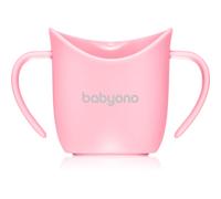 BabyOno Be Active Ergonomic Training Cup bicchiere salvagoccia con maniglie Pink 6 m+ 1 pz