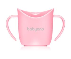 BabyOno Be Active Ergonomic Training Cup bicchiere salvagoccia con maniglie Pink 6 m+ 120 ml