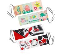 BabyOno Reversible Sensory Cloth Book 0m+ libretto educativo a contrasto Under the Sea 1 pz