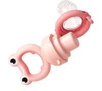 BabyOno Silicone Food Feeder 6m+ ciuccio per l’alimentazione Pink Frog 1 pz