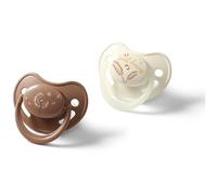 BabyOno Take Care Anatomical Silicone Soothers ciuccio Day & Night 18m+ 2 pz
