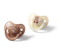 BabyOno Take Care Anatomical Silicone Soothers ciuccio Night & Day 0-6m 2 pz