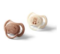 BabyOno Take Care Symmetrical Silicone Soothers ciuccio Day & Night 0-6m 2 pz