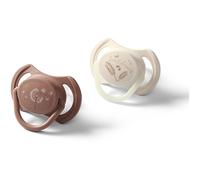 BabyOno Take Care Symmetrical Silicone Soothers ciuccio Day & Night 18m+ 2 pz