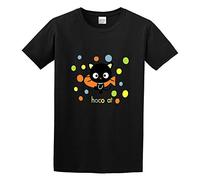 BabyPaper Cartoon Cat O Neck Men T-Shirt Black S