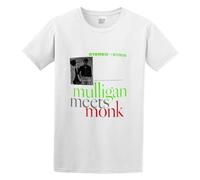 BabyPaper Gerry Mulligan Mulligan Meets Monk Funk Design Men Adult Short Sleeve White XL