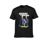 BabyPaper Hobbs And Shaw Fast Furious 2019 Poster Movie T-Shirt Black L